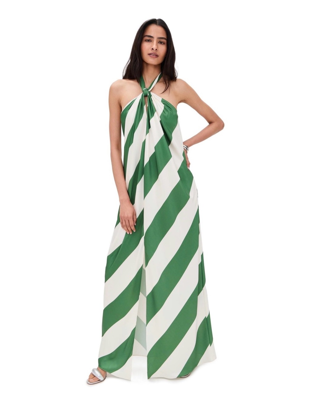 NWT Ronny Kobo Women's Green Halter Chantell Dress Size S